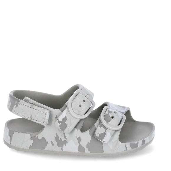 Wonder Nation Toddler Boys Gray Camo EVA 2 Buckle Sandals Size 9/10 NEW - Picture 2 of 7